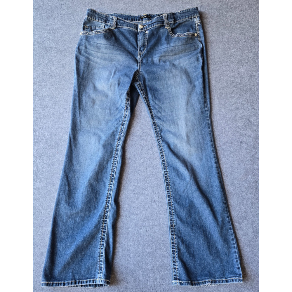 Supplies Women's Jeans Lauren Modern Boot Cut Size 18W Medium Wash 40x30